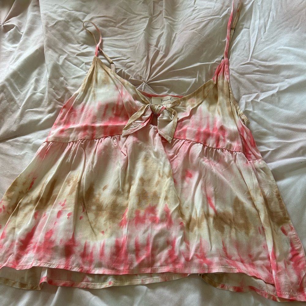 Tye dye Peplum Tank Top